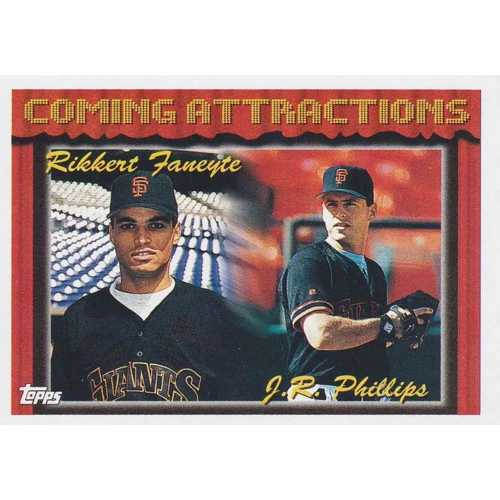 1994 Topps Rikkert Faneyte / J.R. Phillips CA, RC # 790 San Francisco Giants